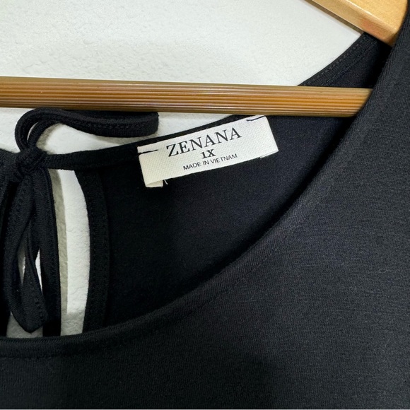 Zenana Black Jumpsuit One Piece Short Sleeve Women’s Size 1X - Picture 5 of 8